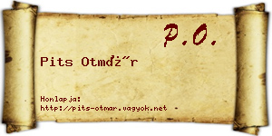 Pits Otmár névjegykártya